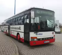 Setra 315 H abgestellt in H�he Rostock Hauptbahnhof/S�d.26.03.2016