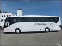 Setra 515 HD von Schröder Neuss aus Deutschland im Stadthafen Sassnitz am 17.05.2014