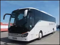 Setra 515 HD von Schröder Neuss aus Deutschland im Stadthafen Sassnitz am 17.05.2014