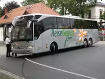 Mercedes-Benz Tourismo RHD am 26.06.2013 in Zittau am Hauptbahnhof.