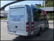 Mercedes Sprinter von Schaffert-Tours aus Deutschland im Stadthafen Sassnitz am 20.05.2014