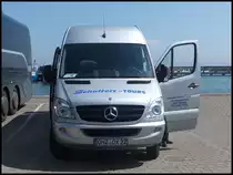 Mercedes Sprinter von Schaffert-Tours aus Deutschland im Stadthafen Sassnitz am 20.05.2014