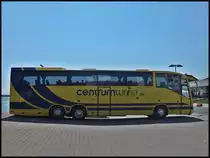 Scania Irizar von CentrumTurist aus D�nemark im Stadthafen Sassnitz am 20.05.2014