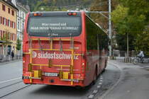 GR-162972 fährt am 16.10.2016 durch Chur. Aufgenommen wurde ein Irisbus Crossway.

