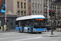 EMT, Madrid. Irisbus/TATA Hispano Area TML Hibrido CNG (Nr.9358) in Callao. (26.3.2016)