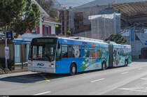 VMCV Wagen 10 trägt derzeit Vollwerbung. Territet, 19. März 2016