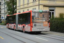 Am 16.10.2015 fährt GR-155852 auf der Linie 1 durch Chur. Aufgenommen wurde ein Mercedes Benz Citaro der 2. Generation.
