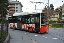 Am 16.10.2015 fährt GR-97517 durch Chur. Aufgenommen wurde ein Gépébus Oréos 4X.
