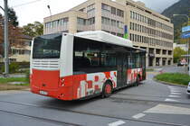 Am 16.10.2015 fährt GR-97517 durch Chur. Aufgenommen wurde ein Gépébus Oréos 4X.
