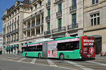 Mercedes Citaro 701, auf der Linie 50, fährt zur Haltestelle Brausebad. Die Aufnahme stammt vom 18.03.2016.