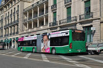 Mercedes Citaro 7051, auf der Linie 50, fährt zur Haltestelle Brausebad. Die Aufnahme stammt vom 18.03.2016.