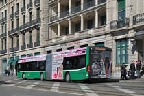 Mercedes Citaro 7053, auf der Linie 50, fährt zur Haltestelle Brausebad. Die Aufnahme stammt vom 18.03.2016.