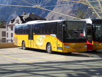 Postauto - Setra S 415 H  GR  108005 in der Postautohalle in Chur am 26.03.2016