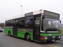 AAGR, Rothenburg. MAN/Ayats NM222 (Nr.86) in Waldibrücke, Bahnhof. (28.12.2007)