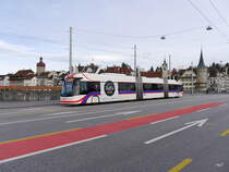 VBL - Trolleybus Nr.241 unterwegs auf der Linie 1 in Luzern am 28.03.2016