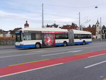 VBL - Trolleybus Nr.204 unterwegs auf der Linie 7 in Luzern am 28.03.2016