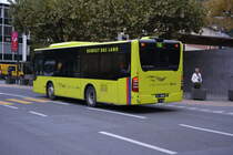 FL-39802 fährt am 16.10.2015 auf der Linie 14 nach Feldkirch. Aufgenommen wurde ein Mercedes Benz Citaro Facelift / Vaduz Zentrum.
