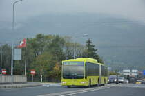 Am 16.10.2015 fährt FL-39857 auf der Linie 12 nach Schaan. Aufgenommen wurde ein Mercedes Benz Citaro G Facelift CNG / Grenzübergang Buchs SG und Liechtenstein.
