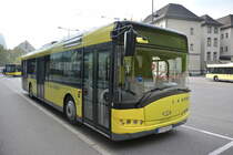 Am 17.10.2015 steht dieser Solaris Urbino 12 (FK-330EG) am Busbahnhof in Feldkirch.
