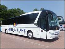 Neoplan Jetliner von Reise-Allianz/Meyering aus Deutschland im Stadthafen Sassnitz am 23.05.2014