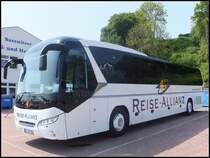 Neoplan Jetliner von Reise-Allianz/Meyering aus Deutschland im Stadthafen Sassnitz am 23.05.2014