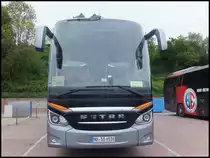 Setra 516 HDH als Vorführwagen im Stadthafen Sassnitz am 24.05.2014
