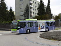 BLS / Busland - VanHool  Nr.19  BE 612515 unterwegs in Solothurn als Bahnersatz am 03.04.2016