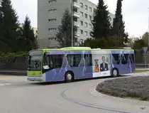 BLS / Busland - VanHool  Nr.19  BE 612515 unterwegs in Solothurn als Bahnersatz am 03.04.2016