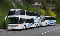 Setra 328 DT et Bova Futura Shans Tur, Berne avril 2016