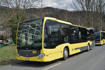 Mercedes Citaro 180 von STI wartet bei der Schiffsanlegestelle auf den nächsten Einsatz. Die Aufnahme stammt vom 30.03.2016.