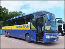 Setra 416 GT-HD von Wricke Touristik aus Deutschland im Stadthafen Sassnitz am 24.05.2014