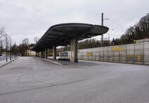 Blick auf die Haltestelle Coburg Bahnhof/ZOB am 20.3.2016.