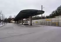 Blick auf die Haltestelle Coburg Bahnhof/ZOB am 20.3.2016.