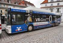 MAN-Bus (Nr. 115) der SÜC, unterwegs als Linie 7 (Scheuerfeld Paul-Helbich-Platz - Rögen), am 21.3.2016 bei der Haltestelle Theaterplatz.