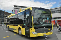 Mercedes Citaro 157, fährt als Dienstfahrt zum Bahnhof Thun. Die Aufnahme stammt vom 30.03.2016.