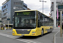 MAN Lions City 158, auf der Linie 6, bedient die Haltestelle beim Bahnhof Thun. Die Aufnahme stammt vom 30.03.2016.
