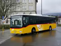 Postauto - Iveco Crossway  VD 146539 in Yverdon les Bains am 28.03.2016
