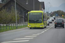 FL-39813 fährt am 17.10.2015 auf der Linie 14 nach Feldkirch. Aufgenommen wurde ein Mercedes Benz Citaro Facelift.