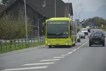 FL-39813 fährt am 17.10.2015 auf der Linie 14 nach Feldkirch. Aufgenommen wurde ein Mercedes Benz Citaro Facelift.