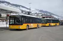 Regie Scuol. Mercedes-Benz Citaro II Ü (GR 102'341) und Mercedes-Benz Citaro Ü (GR 159'233, ex Regie Frauenfeld) in Scuol-Tarasp, Staziun. (17.2.2010)