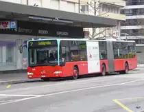VB Biel - Mercedes Citaro Nr.144  BE 572144 unterwegs auf der Linie 7 in Biel am 09.04.2016