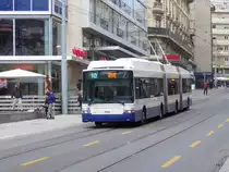TPG - Trolleybus Nr.781 unterwegs auf der Linie 10 in der Stadt Genf am 09.04.2016