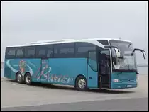 Mercedes Tourismo von Bauer aus Deutschland im Stadthafen Sassnitz am 24.05.2014