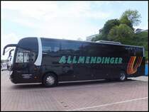 Scania OmniExpress von Allmendinger aus Deutschland im Stadthafen Sassnitz am 24.05.2014