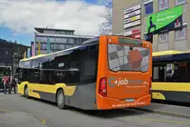 Mercedes Citaro 181, auf der Linie 50, bedient die Haltestelle beim Bahnhof Thun. Die Aufnahme stammt vom 30.03.2016.