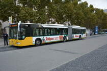 S-SB 7079 fährt am 19.10.2015 auf der Linie 42. Aufgenommen wurde ein Mercedes Benz Citaro G / Stuttgart Schlossplatz.
