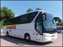 Neoplan Tourliner von Astl aus Deutschland im Stadthafen Sassnitz am 25.05.2014