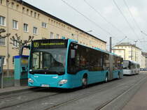 VGF/ICB (In der City Bus) Mercedes Benz Citaro 2 G 414 als SEV auf der Linie U5 am 14.04.16 in Frankfurt am Main
