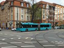 VGF/ICB (In der City Bus) Solaris Urbino 18 Wagen 388 als SEV auf der Linie U5 am 14.04.16 in Frankfurt am Main