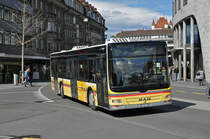 MAN Lions City 129, auf der Linie 6, fährt zum Bahnhof Thun. Die Aufnahme stammt vom 30.03.2016.